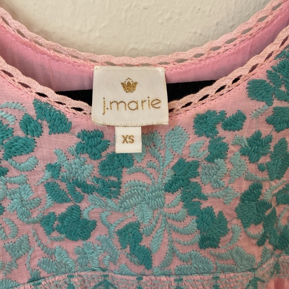 J Marie Pink Embroidered Dress - Picture 2 of 4